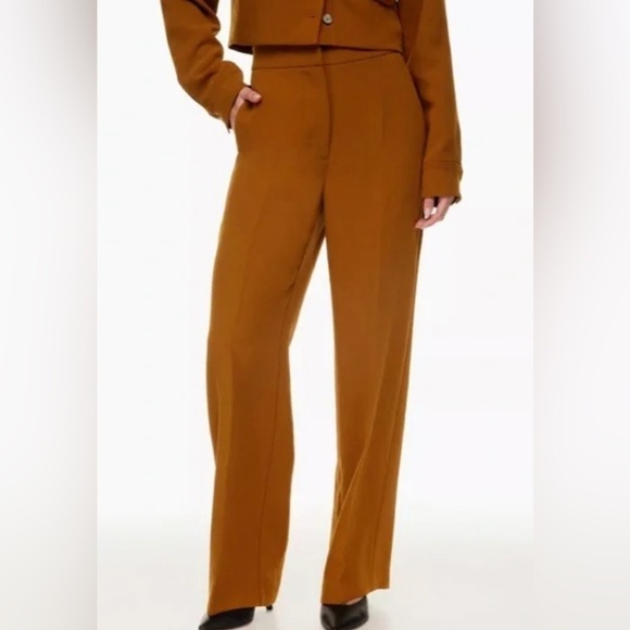 Aritzia Wilfred Alanya Pant in Rich Chesnut - Picture 2 of 10